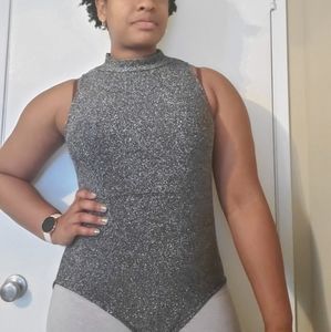 Bodysuit with high neckline